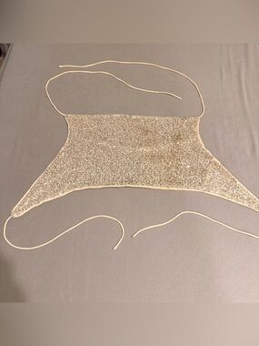Le Lis Collection Womens Medium Sexy Strappy Sequin Backless Top - Tie Back